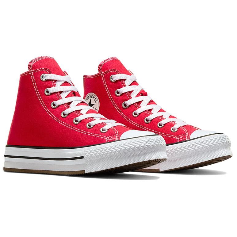 Кеды Converse Chuck TAYLOR All Star Износостойкие и Легкие Высокие Кеды Женские Красные Белые - изображение 3