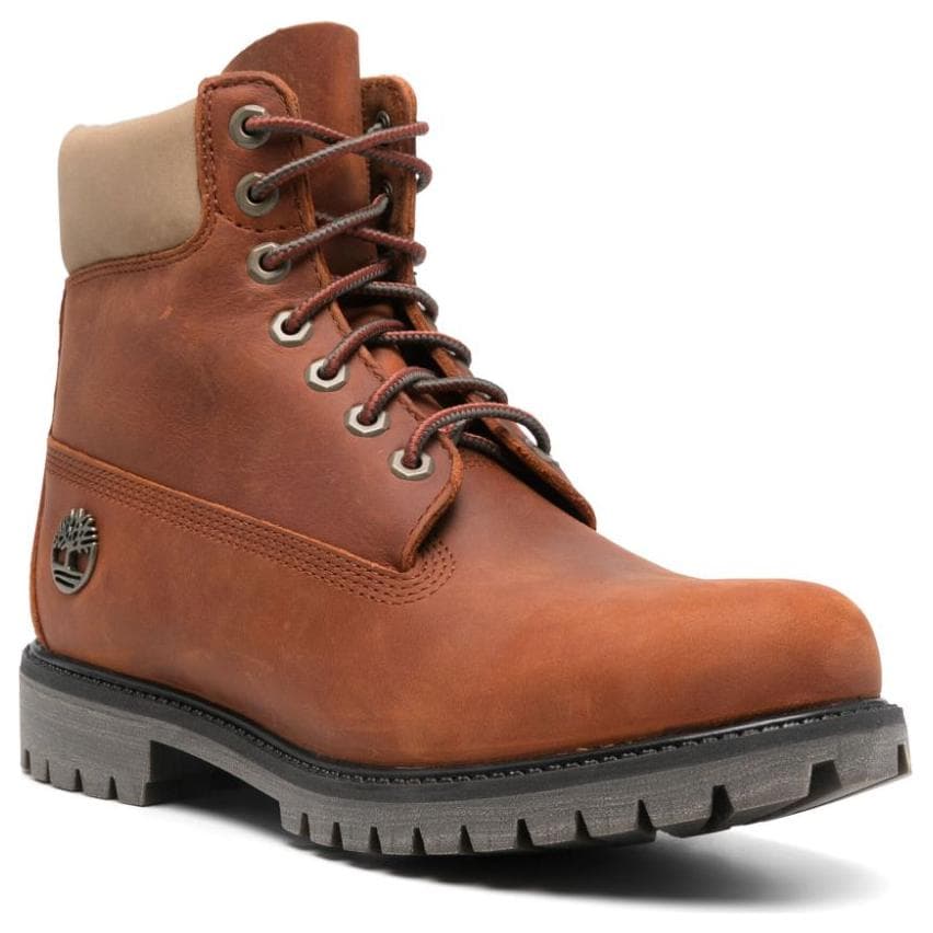 Сапоги Timberland PREMIUM Удобные ботильоны мужские коричневые - изображение 4