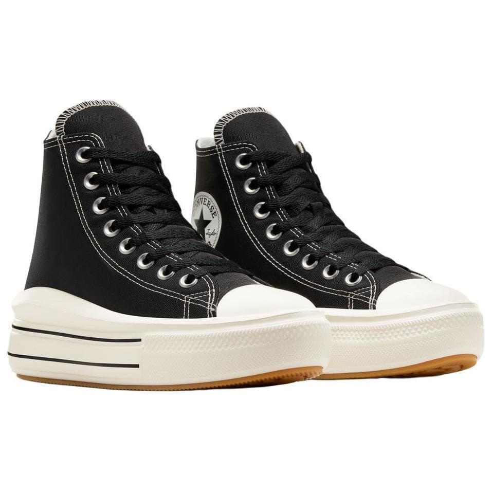 Кеды Converse ALLSTAR CTAS MOVE HI Удобные универсальные кеды для женщин чёрно-белые - изображение 3