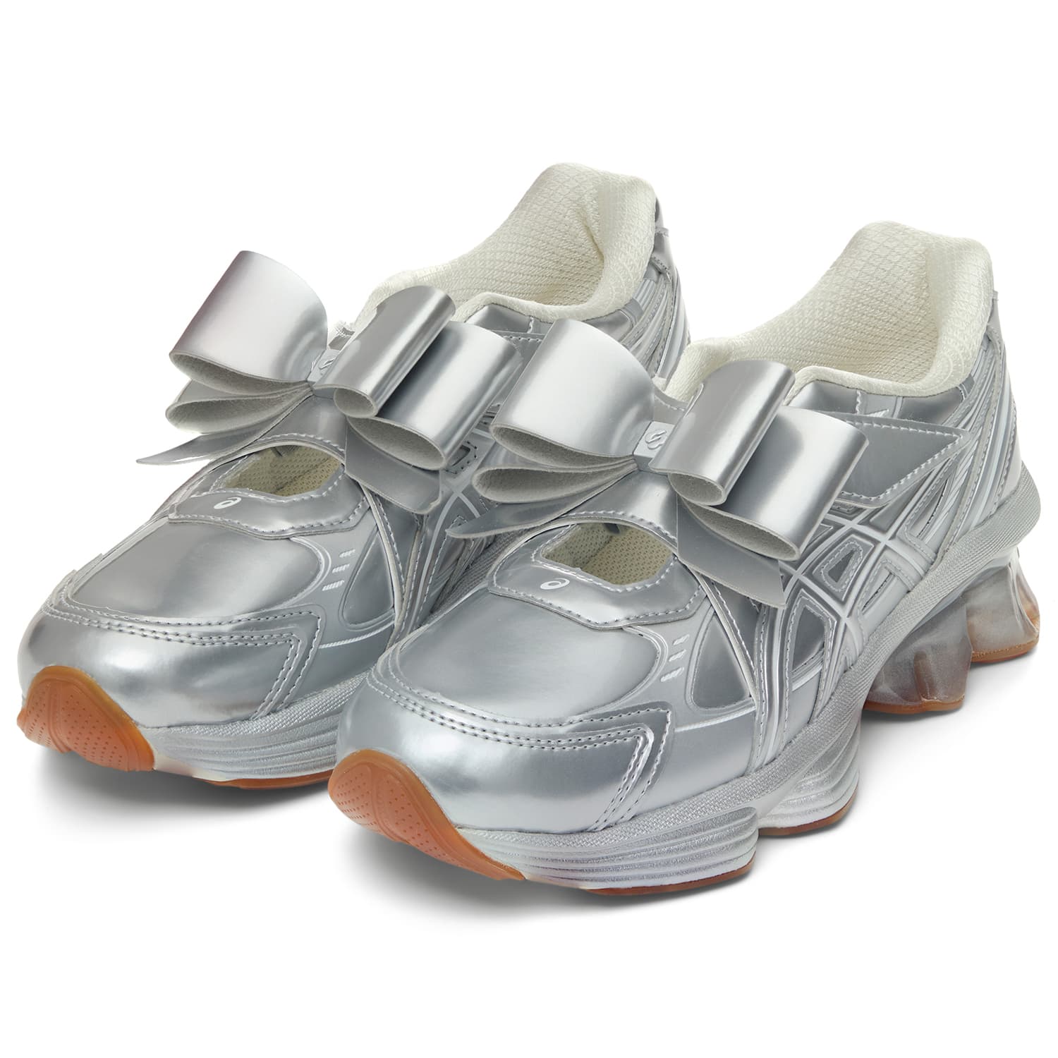 SHUSHU TONG x ASICS Gel Kinetic FLUENT Платформа Туфли Мэри Джейн Женские Серебряные - изображение 3
