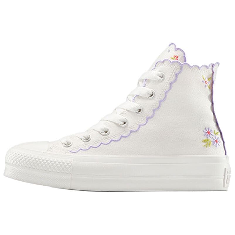Кеды Converse Chuck TAYLOR All Star Lift High Top Кеды Женские Белый Фиолетовый - изображение 1