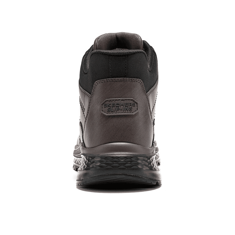 Ботинки зимние Skechers Очень широкий кисть рук - Бесплатно Кроссовки без шнурков Альпинистское приключение Обувь Мужская Коричневый - изображение 3