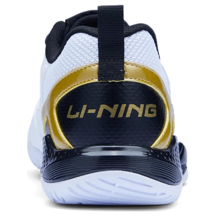 Кроссовки для бадминтона Li NING Gale LITE Низкие Кроссовки для Бадминтона Унисекс Белый Золото Черный - изображение 4