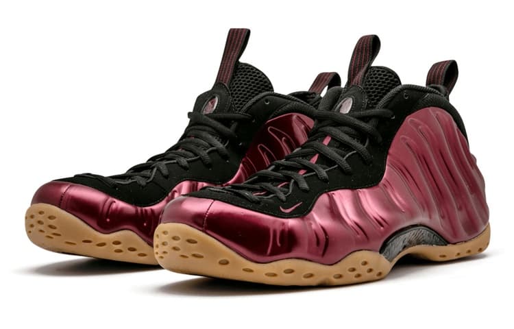 Ретро баскетбольные кроссовки Nike Foamposite One "Maroon" - изображение 2