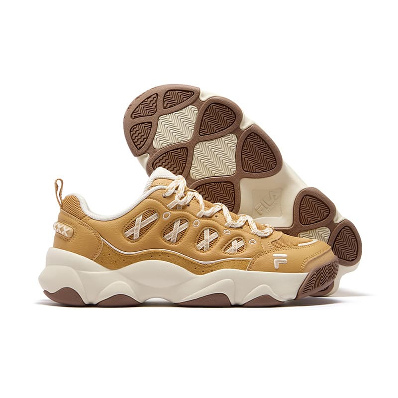 Ретро баскетбольные кроссовки FILA FUSION WATERBEAR Bear Paw Shoes Винтажные баскетбольные кроссовки Мужской цвет дубовый коричневый - изображение 6