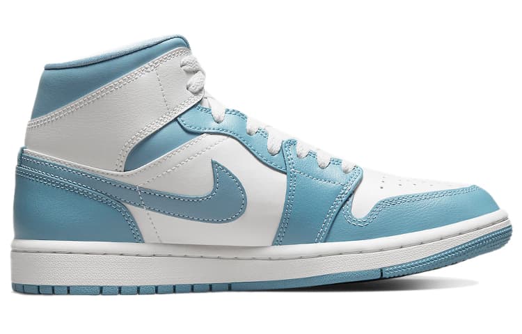 Ретро баскетбольные кроссовки Air Jordan 1 Mid "University Blue" - изображение 2