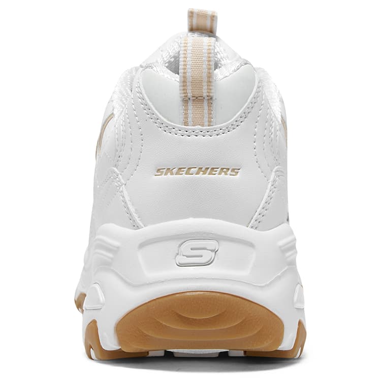Кроссовки Skechers D'Lites 1,0 Low Топ Массивные кроссовки Women's White Желтый - изображение 5