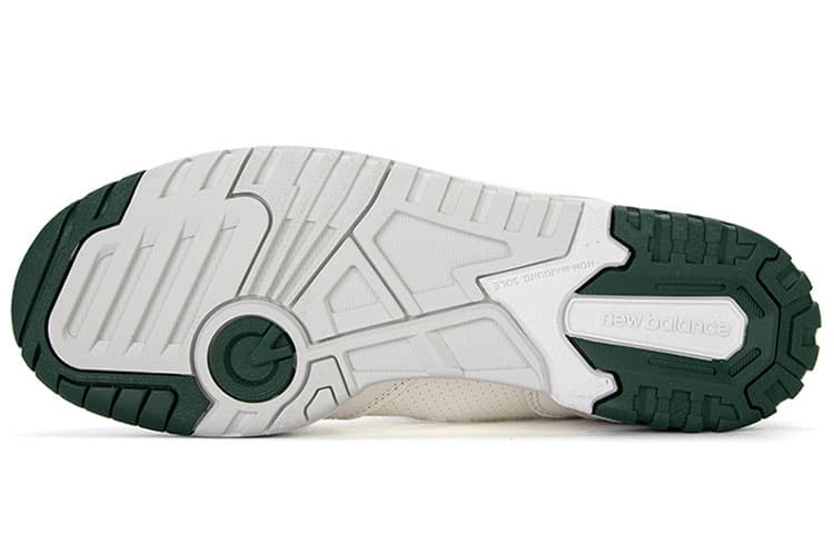 Ретро баскетбольные кроссовки New Balance 550 White Green Black - изображение 5