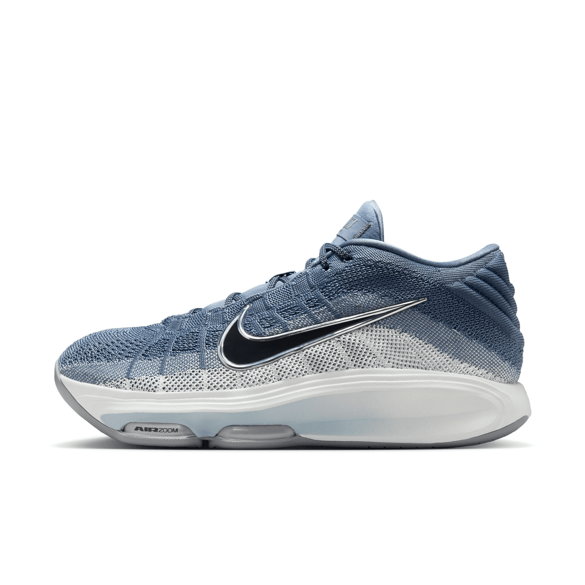 Кроссовки для баскетбола Nike G.T. Hustle 3 Амортизация Противоскользящие MID Баскетбольные кроссовки Мужские Серый Синий - изображение 1