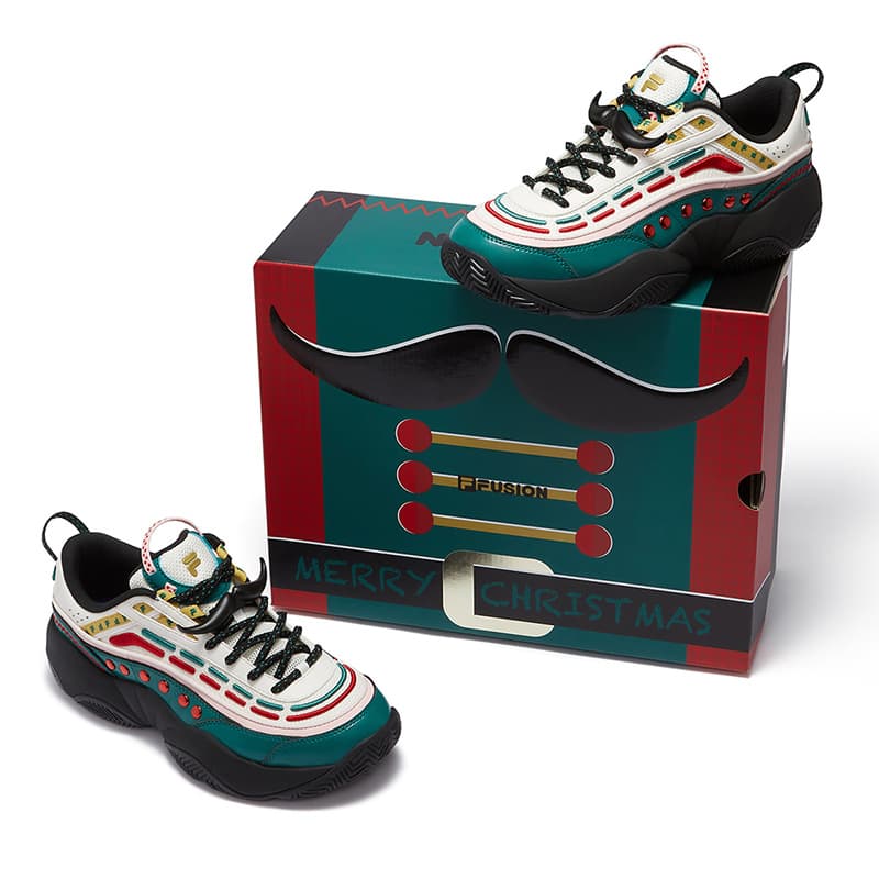 Ретро баскетбольные кроссовки FILA FUSION FIRE XMAS Пламя Обувь Универсальная Устойчивая к истиранию Низкий Верх Винтажные Баскетбольные Кроссовки - изображение 3