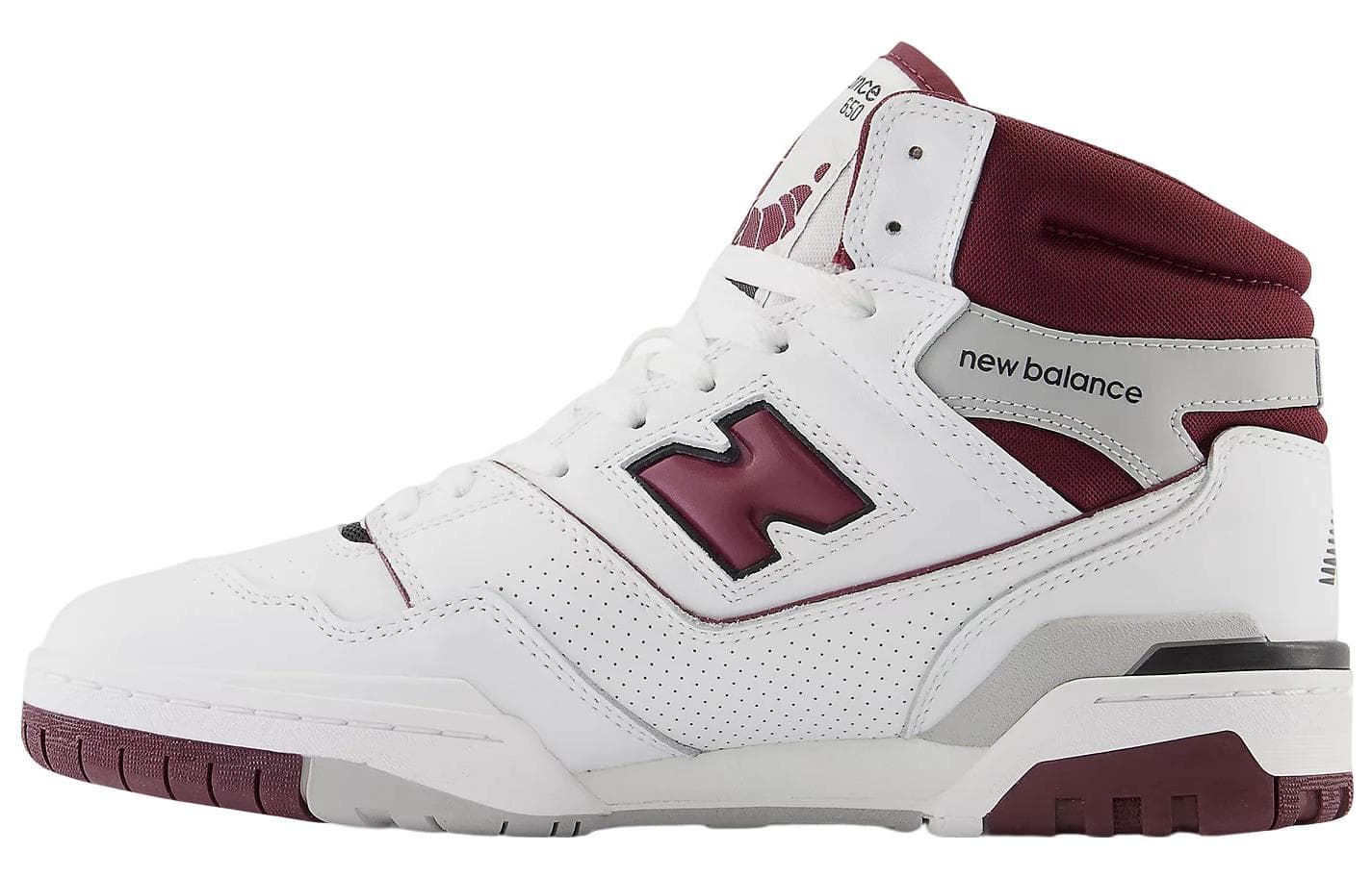Ретро баскетбольные кроссовки New Balance 650 White Red - изображение 1