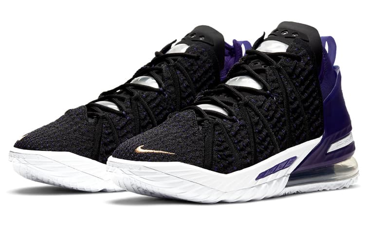 Кроссовки для баскетбола Nike LeBron 18 "Lakers" - изображение 3