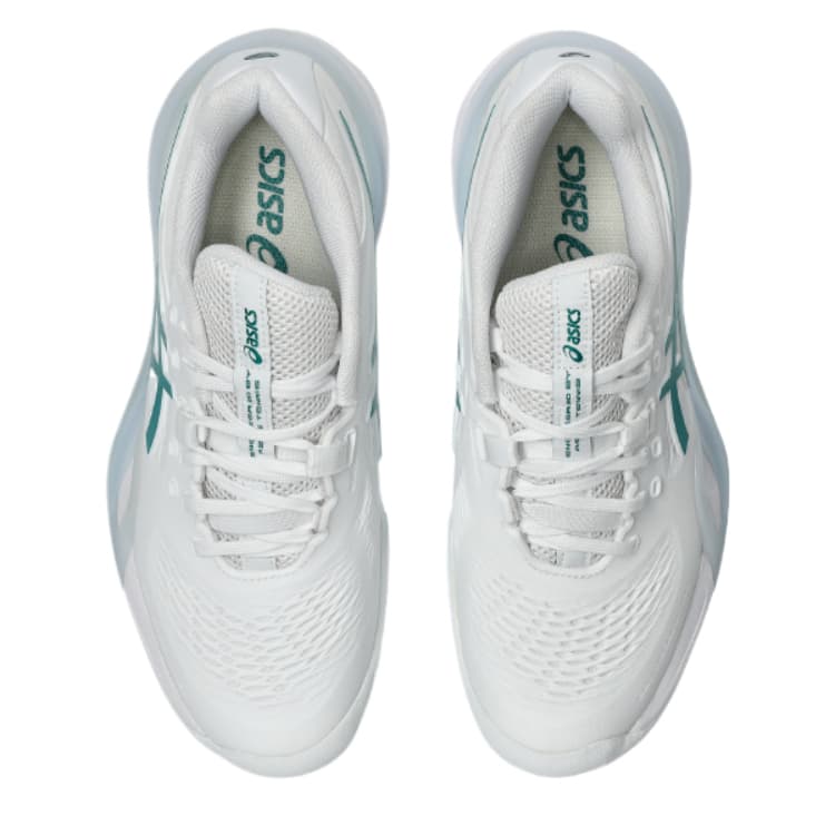 Кроссовки для тенниса asics GEL-RESOLUTION X Амортизация Лоу-топы Кроссовки для тенниса Women's White Зелёный - изображение 4