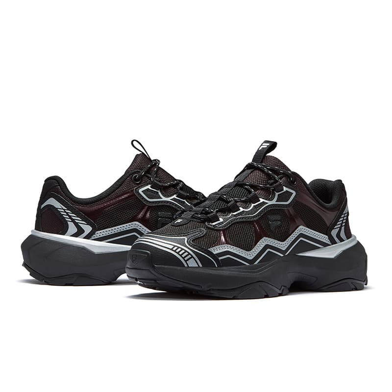 Кроссовки FILA FUSION GRAVEL Stratum Shoes Низкие массивные кроссовки Женские Черные - изображение 4