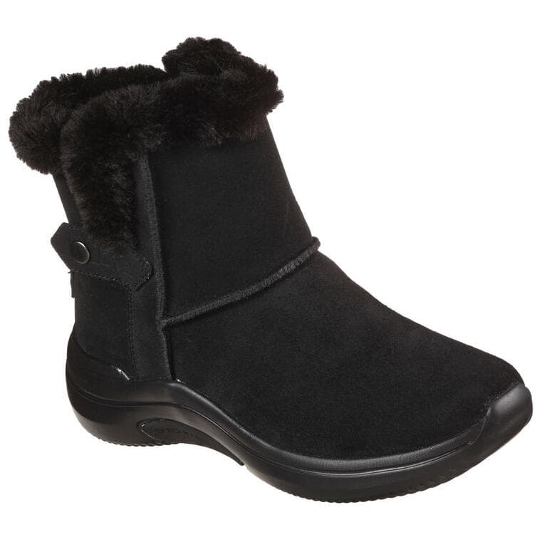 Ботинки зимние Skechers ON THE GO Термический Износостойкий Термический Износостойкий Короткий Снегобут Женские Черный - изображение 3
