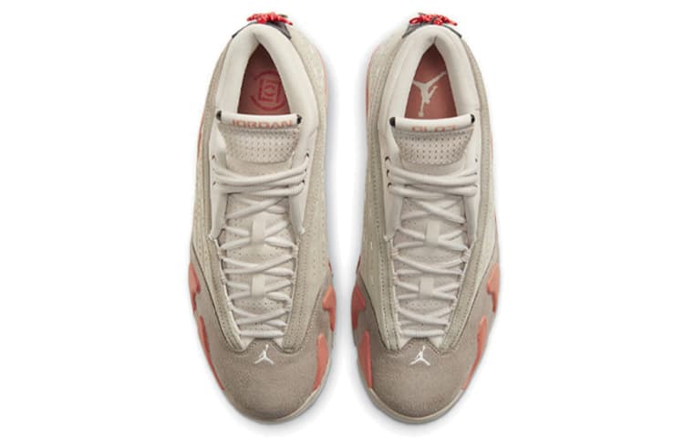 Ретро баскетбольные кроссовки CLOT x Air Jordan 14 Low SP "Terracotta" - изображение 4
