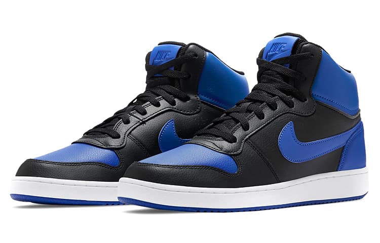 Кроссовки для баскетбола Nike Ebernon Mid Black White Blue - изображение 3