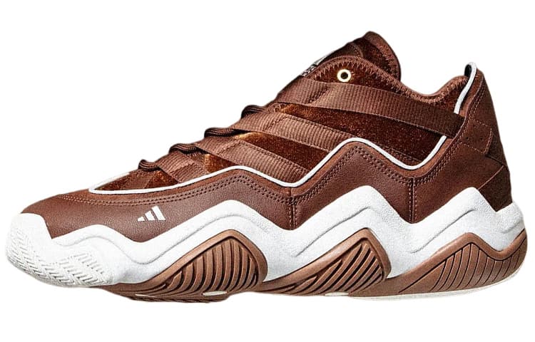 Ретро баскетбольные кроссовки Adidas Originals Top ten 2010 противоскользящие низкие кроссовки для баскетбола винтажные мужские коричневые - изображение 1