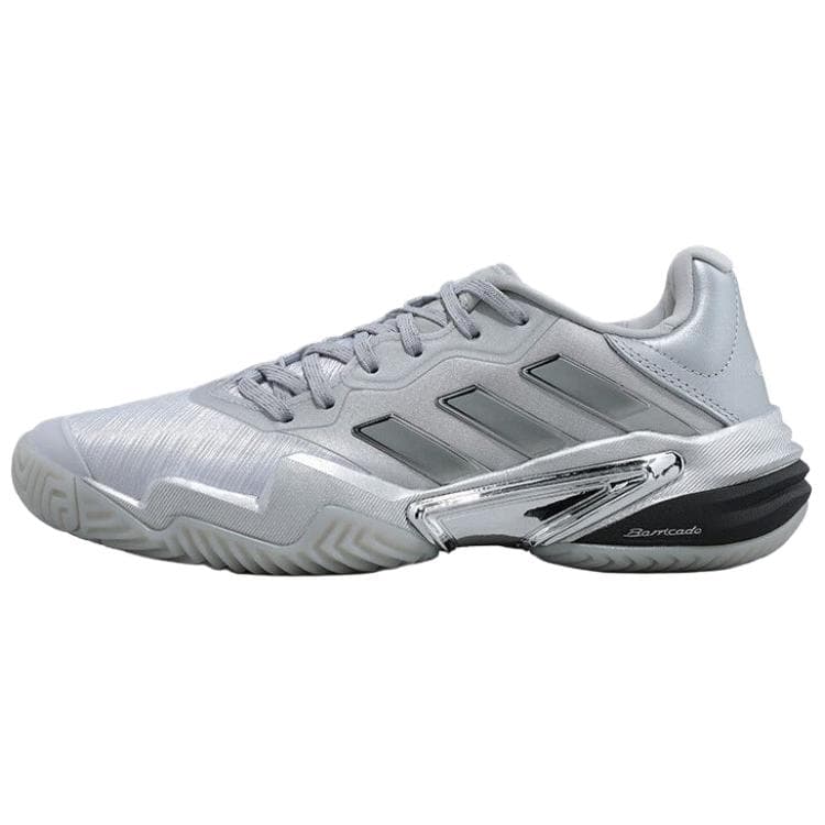 Кроссовки для тенниса Adidas Barricade 13 Теннисные Кроссовки Женские Серебристо-Серые - изображение 1