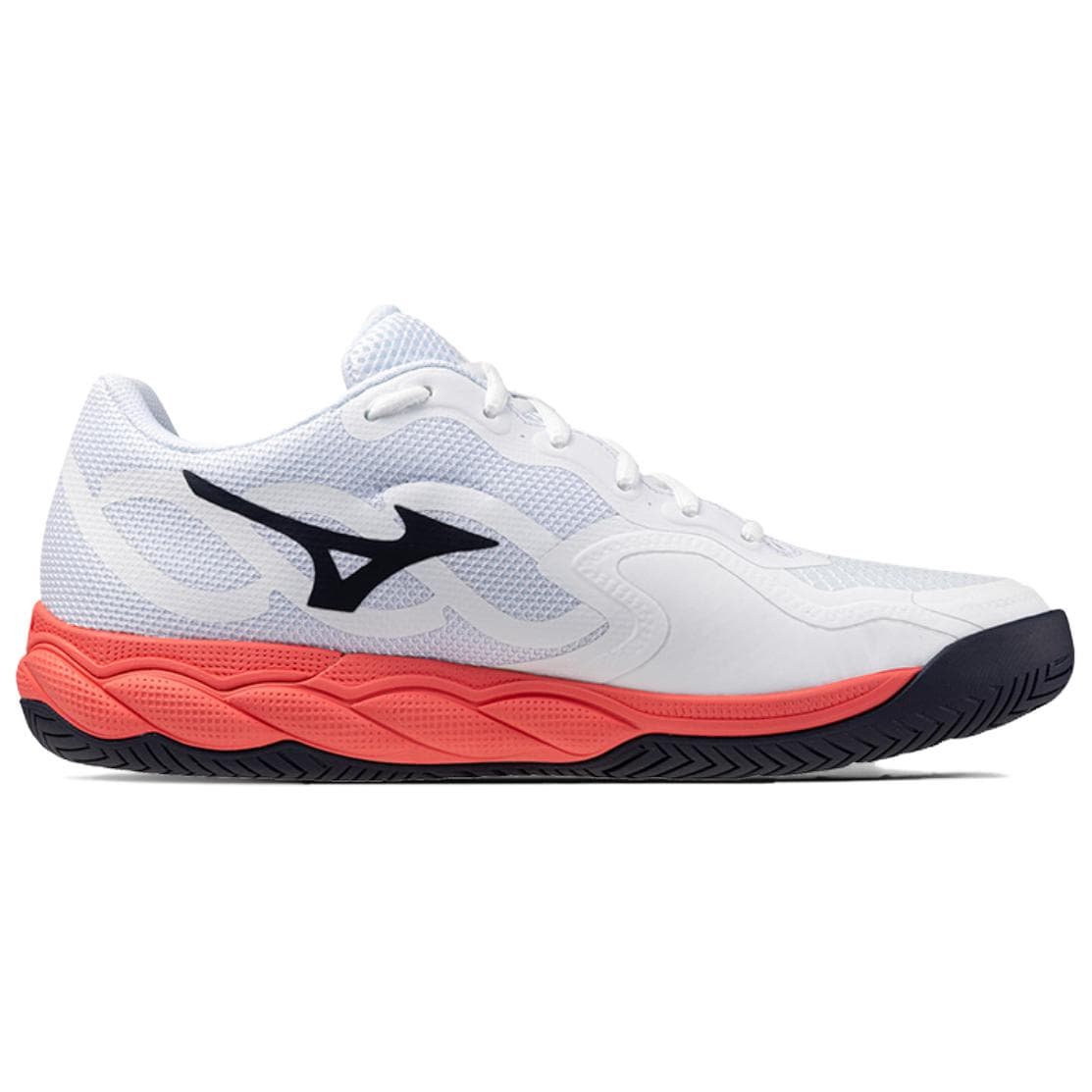 Кроссовки для тенниса Mizuno WAVE ENFORCE COURT Мегалодон Амортизация Износостойкие Теннисные Кроссовки Унисекс Белые - изображение 2