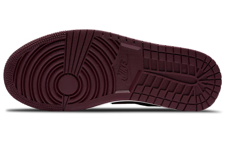 Ретро баскетбольные кроссовки Jordan Air Jordan 1 Low Black Burgundy — фото 6