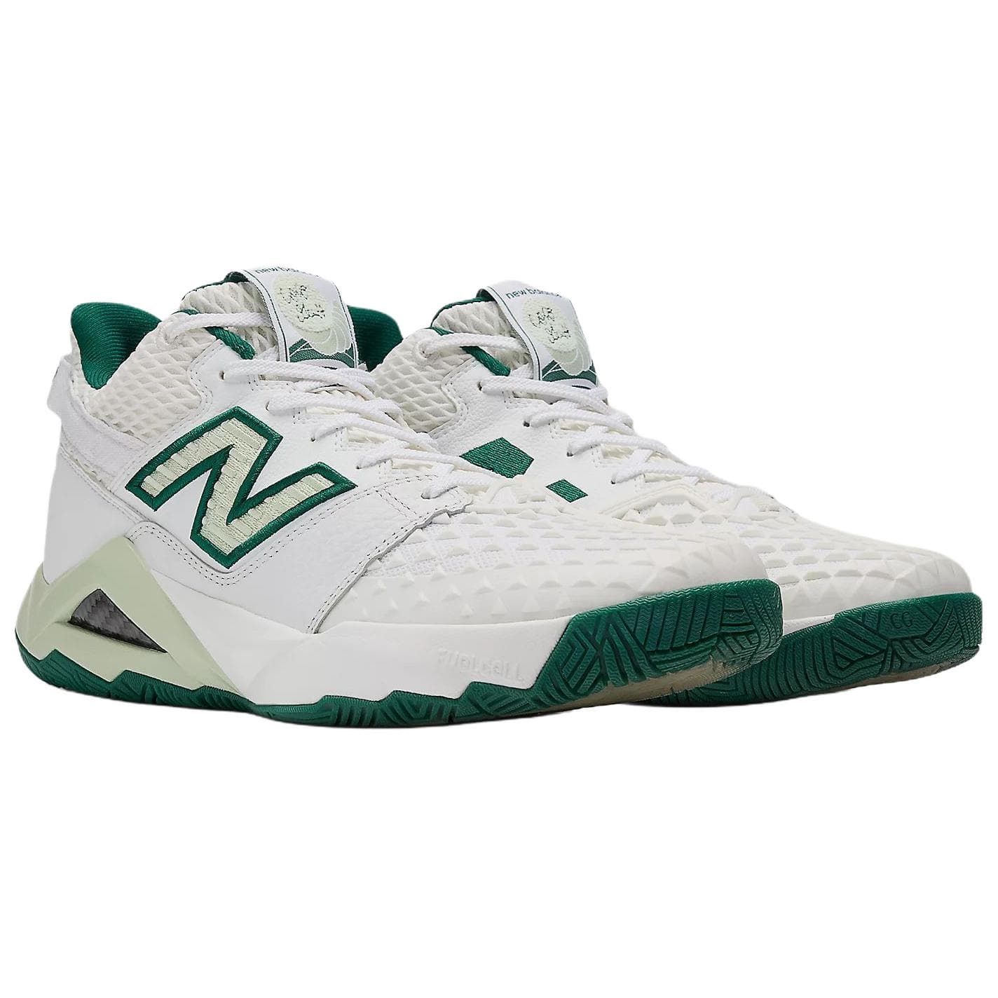Кроссовки для тенниса New Balance Coco CG2 Сетчатая ткань Дышащий MID Теннисные кроссовки Женские Белый Зеленый - изображение 3