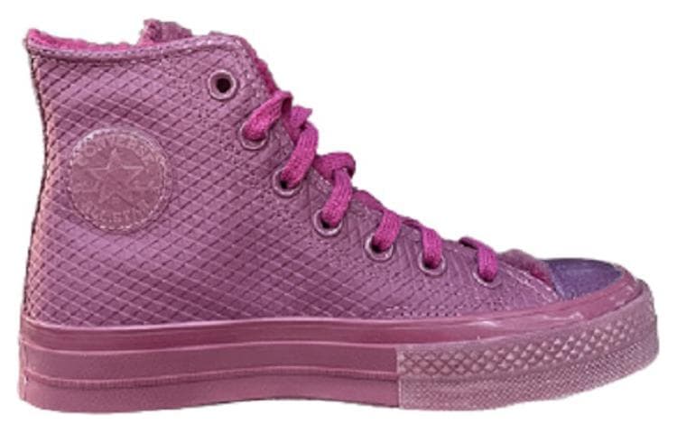 Кеды Converse 1970s Кожа коровы с утеплителем зимние ботинки Хай-топы Кеды Женский Ягодно-фиолетовый - изображение 2