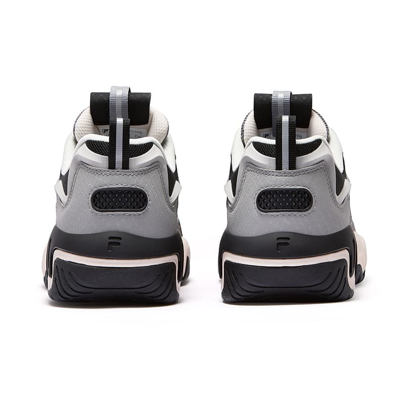 Кроссовки для баскетбола FILA FUSION SHOCK Electric Glow Shoes Баскетбольные кроссовки Женские Мистический Серый Черный - изображение 4