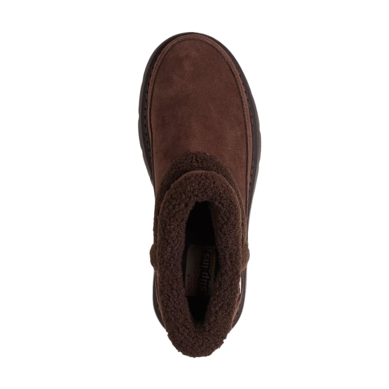 Ботинки зимние Skechers Короткий Сноубутсы Женские Шоколад - изображение 3
