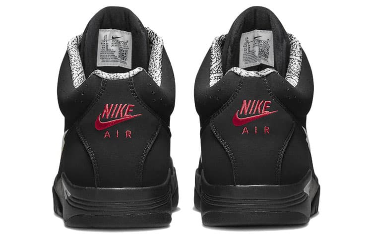 Кроссовки для баскетбола Nike Air Flight Lite Mid Black White - изображение 5