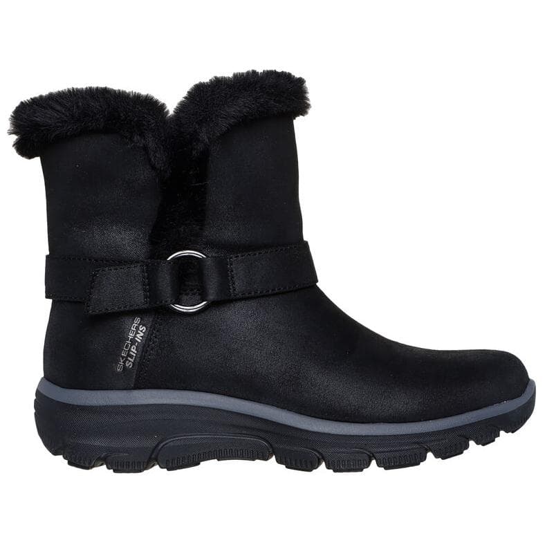 Ботинки зимние Skechers Slip ins Ботильоны Женские Черный - изображение 2