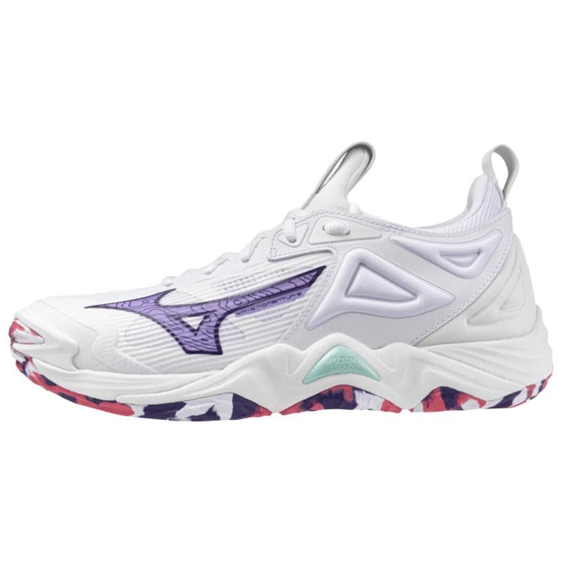 Кроссовки для спортзала Mizuno Wave Momentum 3 противоскользящие устойчивые к истиранию низкие кроссовки для тренировок женские белые - изображение 1
