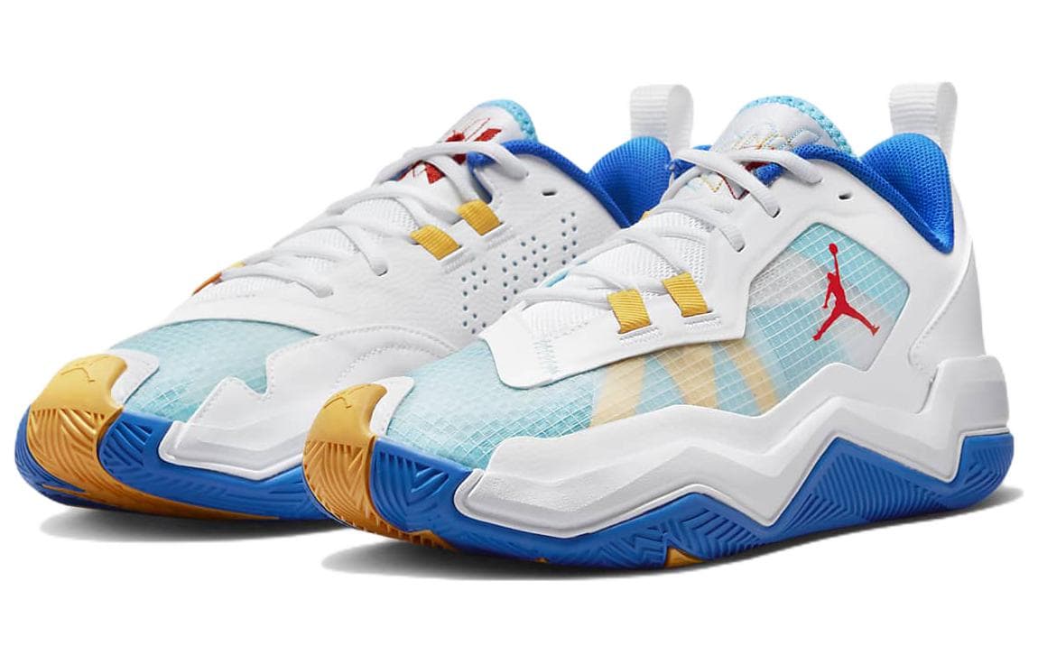 Кроссовки для баскетбола Jordan One Take 4 PF White Blue - изображение 3