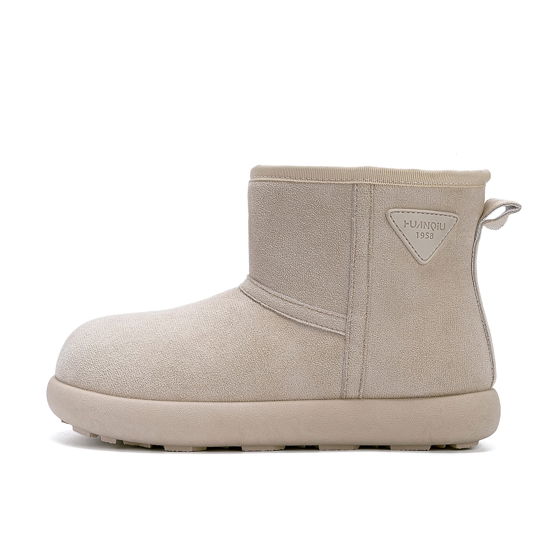 Ботинки зимние HUANQIU Милый стиль Капибара Ретро Порт Стиль Ботильоны Ткань Термическое Покрытие Увеличение Высоты - изображение 1