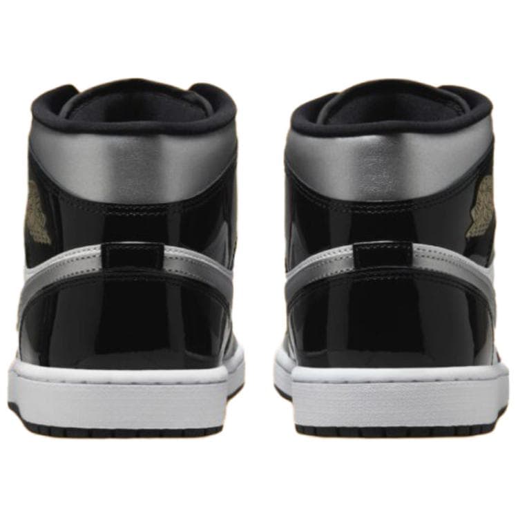 Ретро баскетбольные кроссовки Jordan Air Jordan 1 Mid "Black Patent" - изображение 5