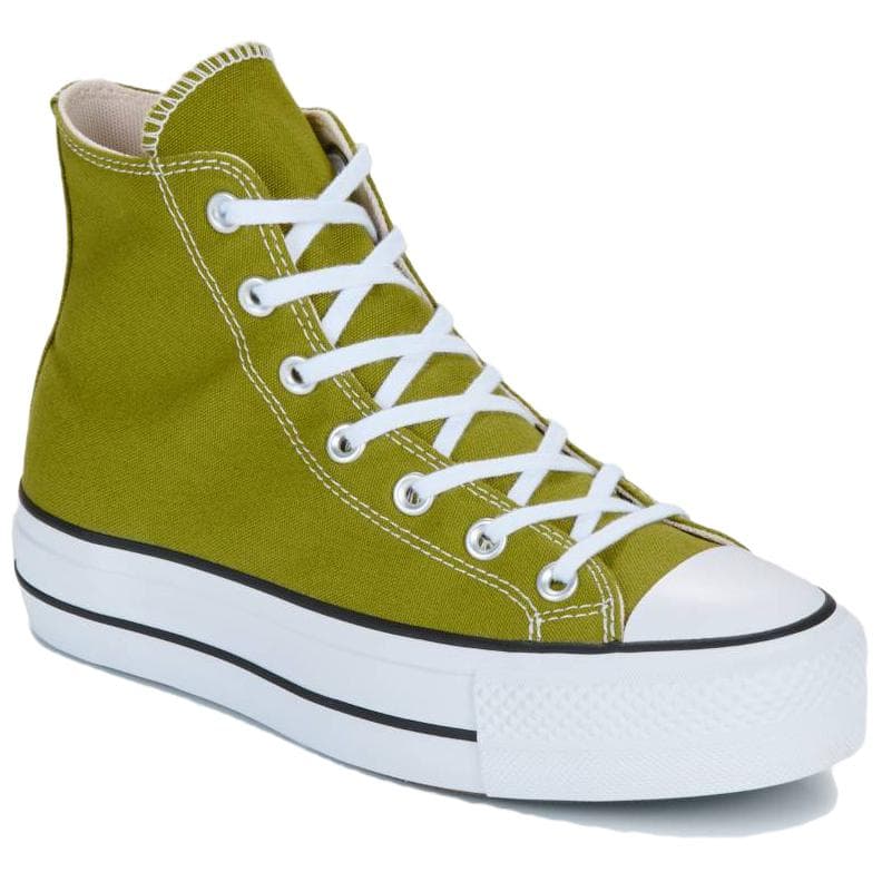 Кеды Converse Chuck Taylor All Star Lift Устойчивые к истиранию высокие кеды женские зеленые - изображение 4