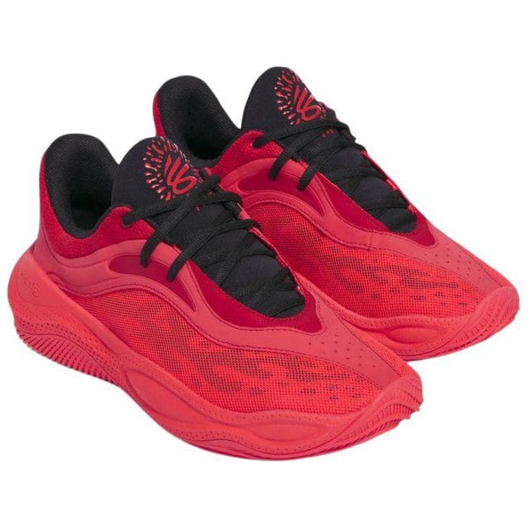 Кроссовки для баскетбола Under Armour CURRY SPLASH 25 Противоскользящие Устойчивые к истиранию Низкие Баскетбольные Кроссовки Мужские Красные - изображение 3