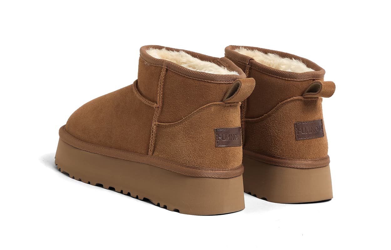 Ботинки зимние HUANQIU Snow Boots Brown - изображение 7