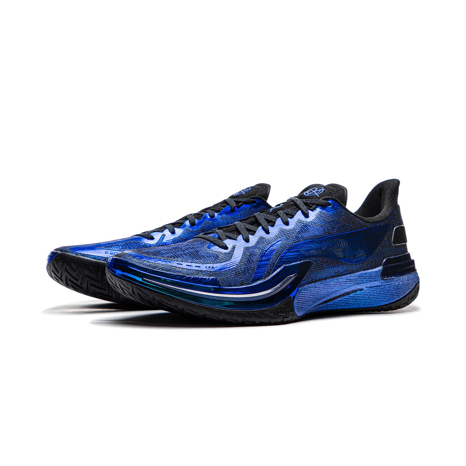 Кроссовки для баскетбола Li-Ning Гамма Синие слезы Карбоновая сердцевинная технология Карбон-пена единая Стабильный Лоу-топы Баскетбольные кроссовки Мужской Синий - изображение 3