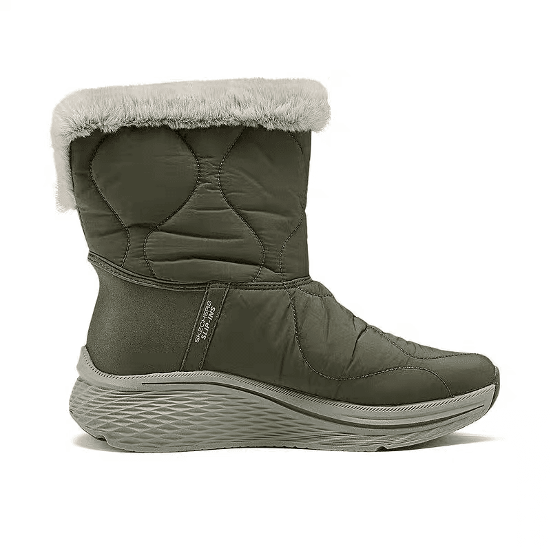 Ботинки зимние Skechers Слип-онс Удобные С флисовой подкладкой Противоколодные Платформа Покрытие Мягкие Сноубутсы средней длины - изображение 2