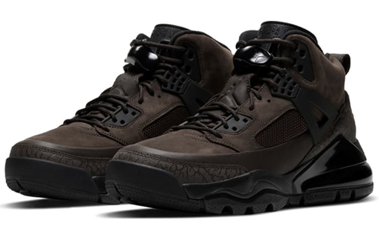 Ретро баскетбольные кроссовки Jordan Spizike 270 Black Brown - изображение 3
