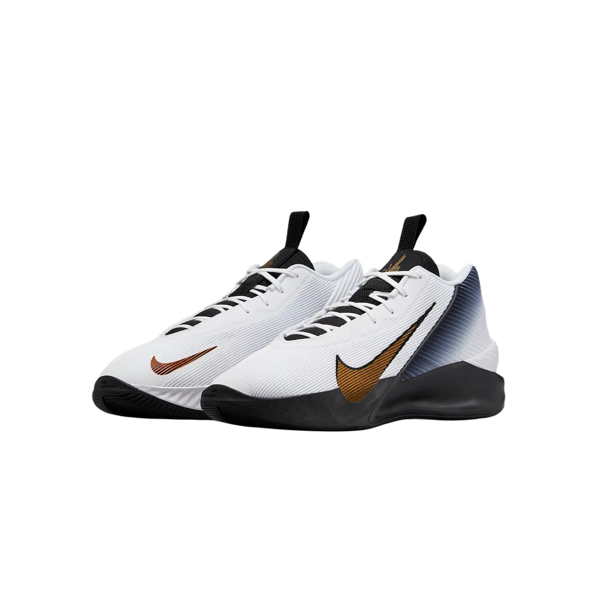 Кроссовки для баскетбола Nike G.T. Jump Academy MID Топ Баскетбольные кроссовки Мужские Белый Черный Металл Золото - изображение 3