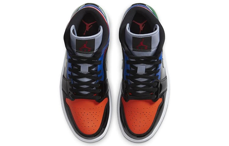 Ретро баскетбольные кроссовки Jordan Air Jordan 1 Mid SE Patent Blend - изображение 4