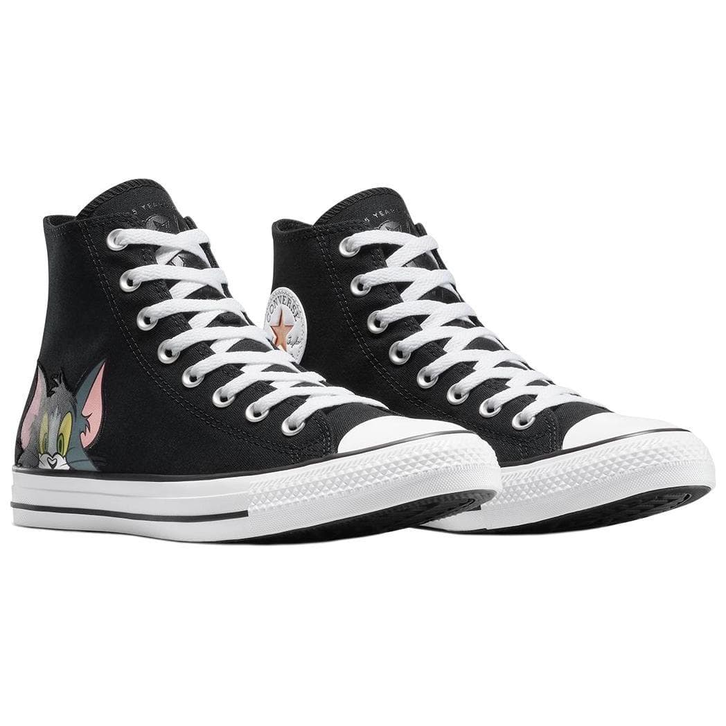 Кеды TOM JERRY x Converse Chuck TAYLOR Износостойкие высокие кеды Мужские Черные - изображение 3
