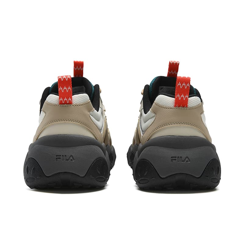 Кроссовки FILA FLUID 7 Амортизация Устойчивость к истиранию Легкий Увеличение Высоты Низкий Топ Кроссовки Мужские Белый Коричневый - изображение 5