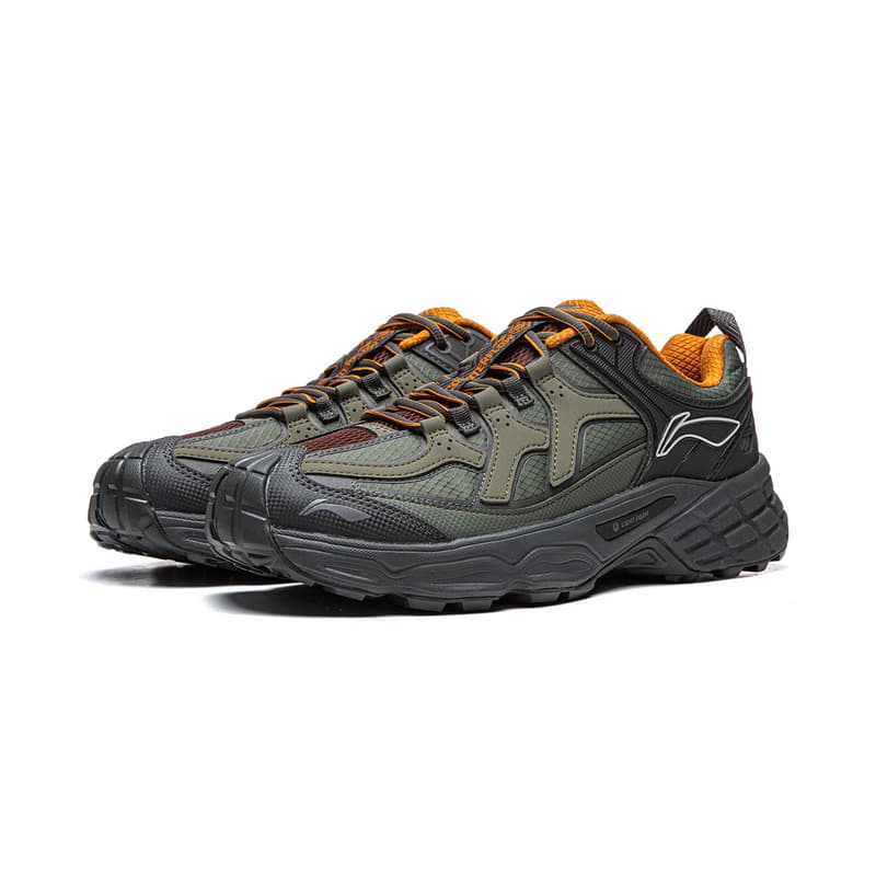 Кроссовки Li-Ning LINING Cloud На открытом воздухе CF Активный отдых Лоу-топы Походная обувь Унисекс Зеленый - изображение 3