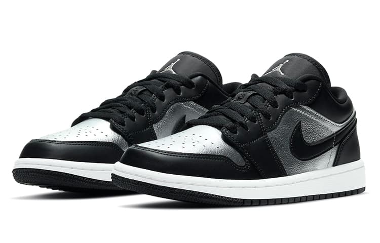 Ретро баскетбольные кроссовки Jordan Air Jordan 1 Low "Silver Toe" - изображение 3