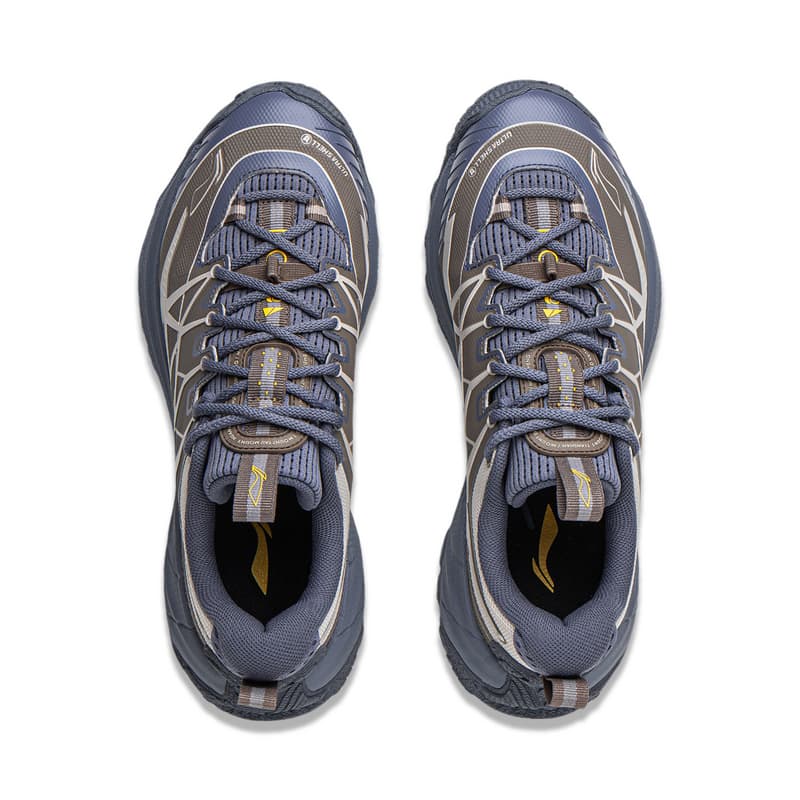 Кроссовки Li NING Outdoor Counterflow Yijie 2,0 ТПУ (TPU) Дышащий Low Топ Походная обувь Унисекс Серый - изображение 4