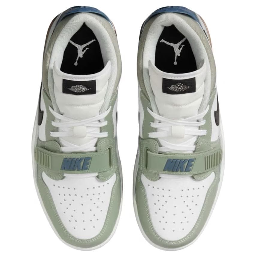 Ретро баскетбольные кроссовки Nike Air Jordan Legacy 312 Low White Green - изображение 4