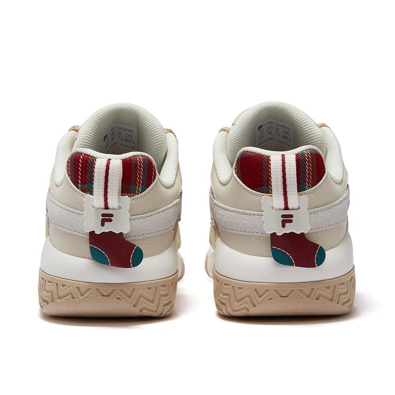 Ретро баскетбольные кроссовки FILA FUSION BUSTER Пухлые туфли Мода Универсальные Низкие Винтажные Баскетбольные Кроссовки Мужские Красные - изображение 4